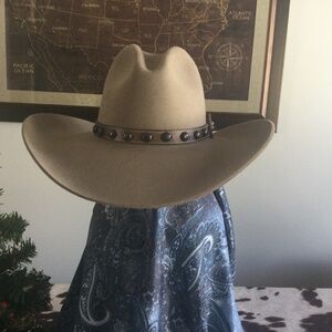 Stetson Broken Bow 4x Buck cowboy hat. 7 1/8